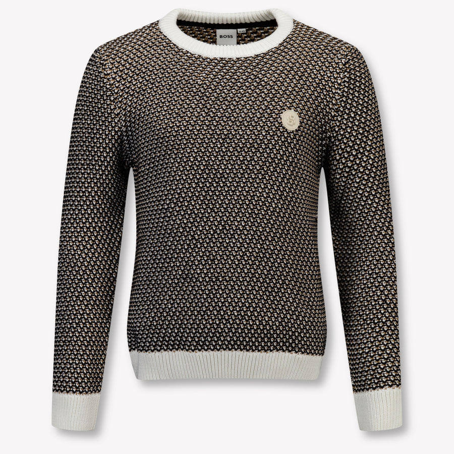 Boss Enfant Garçons Pull Noir