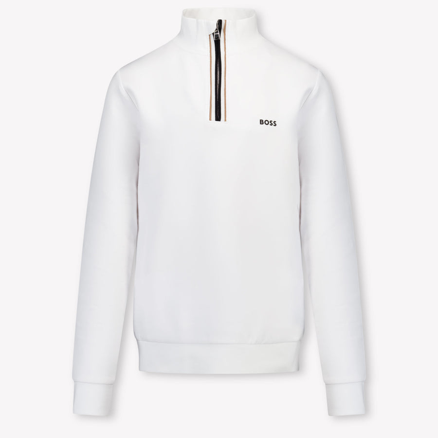 Boss Enfant Garçons Pull Blanc