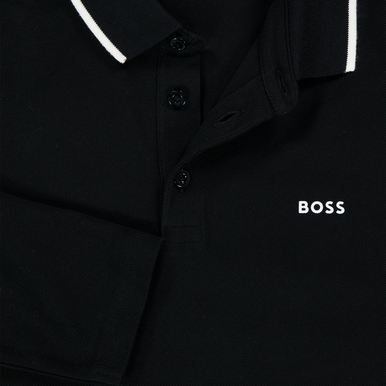 Boss Enfant Garçons Polo Noir