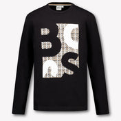 Boss Ragazzo Ragazzi Maglietta dentro Nero