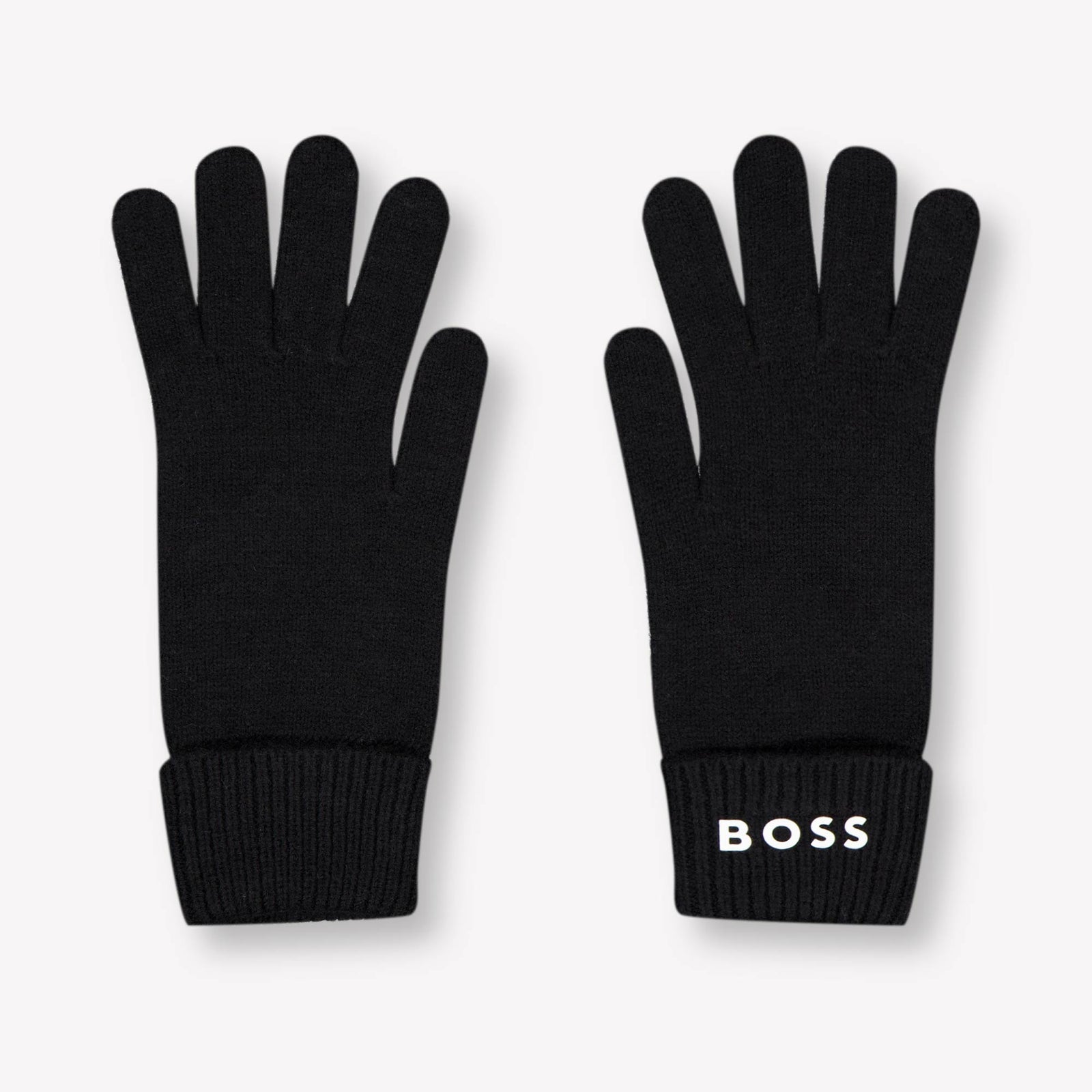 Boss Kinder Jungen Handschuhe hineSchwarz