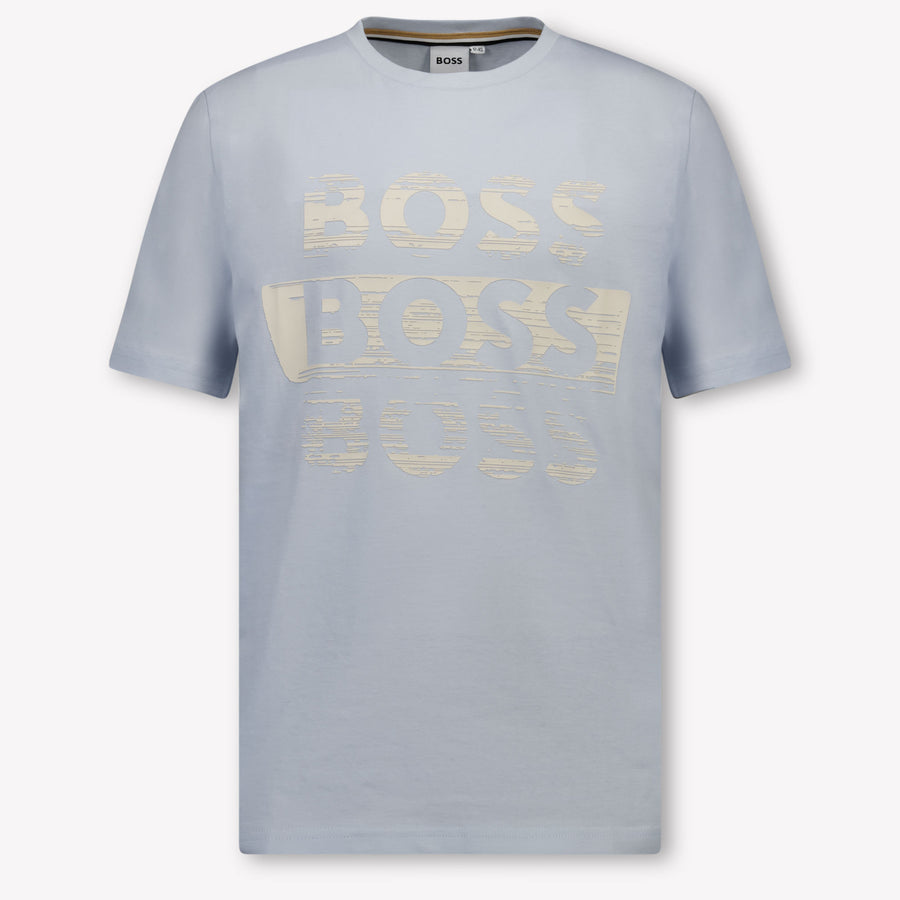 Boss Enfant Garçons T-shirt Bleu Clair