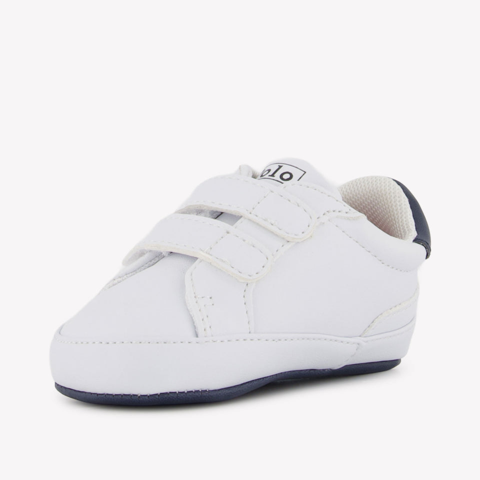 Ralph Lauren Heritage Court II bebé Chicos Zapatillas Blanco
