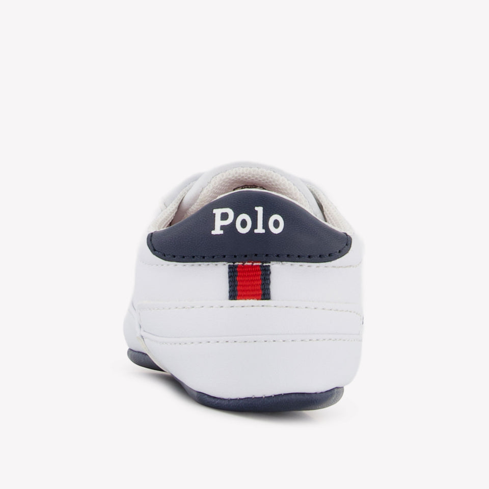 Ralph Lauren Heritage Court II bebé Chicos Zapatillas Blanco