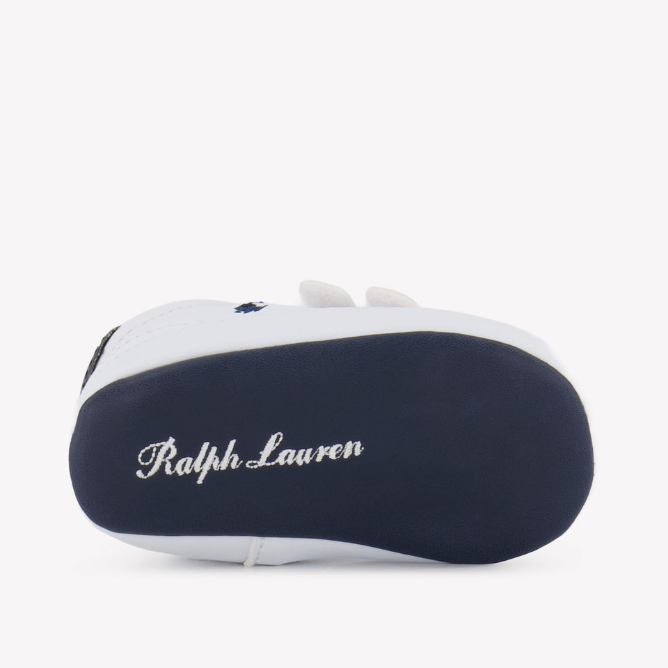 Ralph Lauren Heritage Court II bebé Chicos Zapatillas Blanco