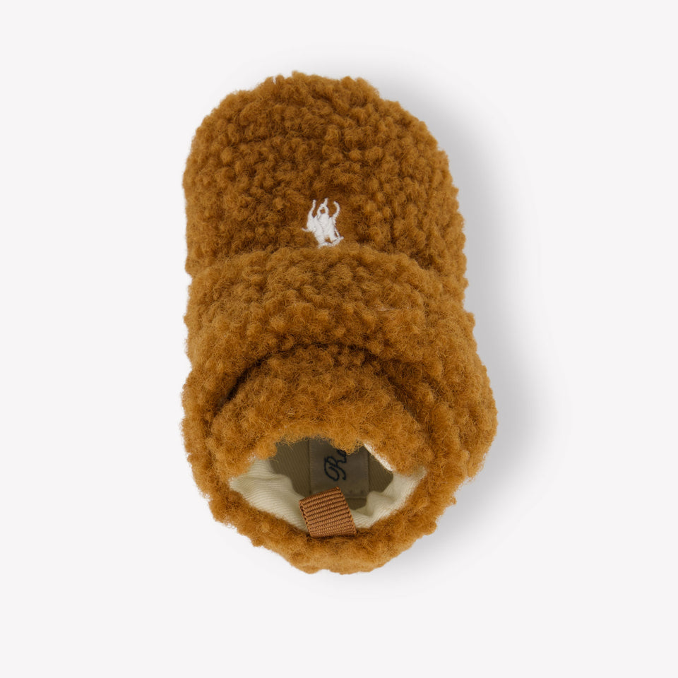 Ralph Lauren Lando Layette bébé Unisexe Baskets Camel