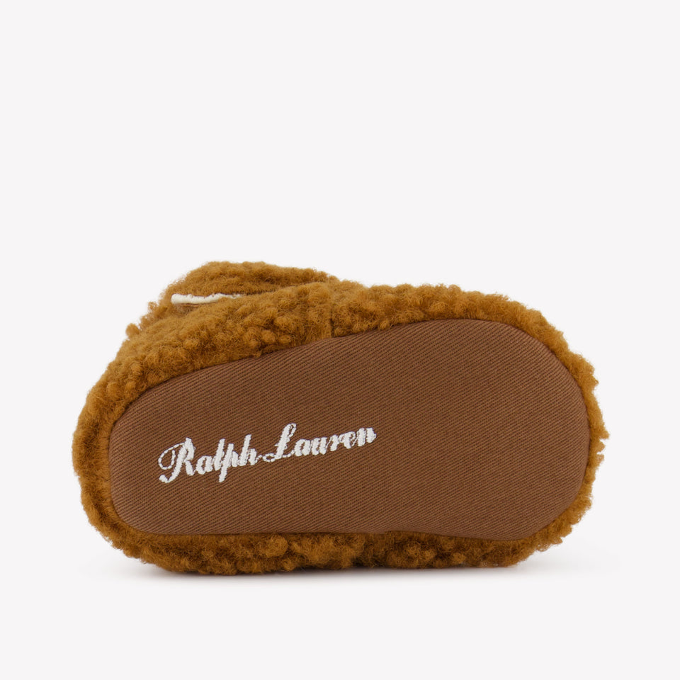Ralph Lauren Lando Layette bébé Unisexe Baskets Camel