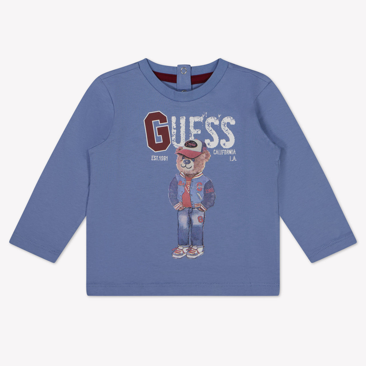 Guess Bébé Garçons T-shirt Bleu Clair