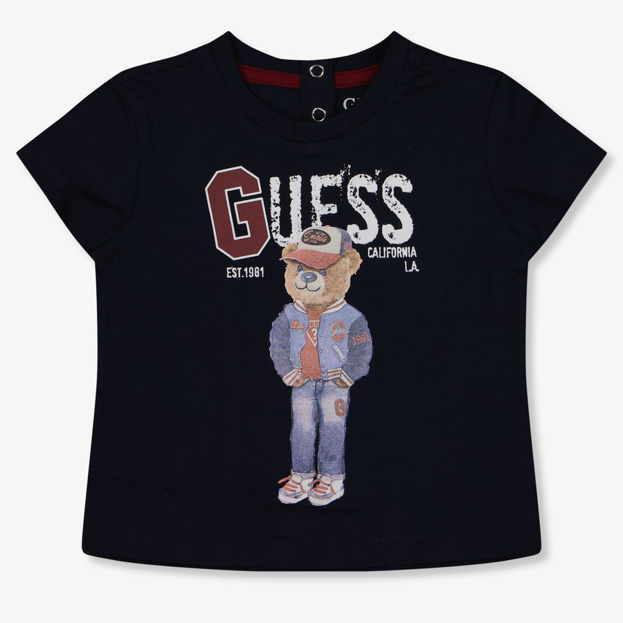 Guess Baby Jungen T-Shirt Marineblau