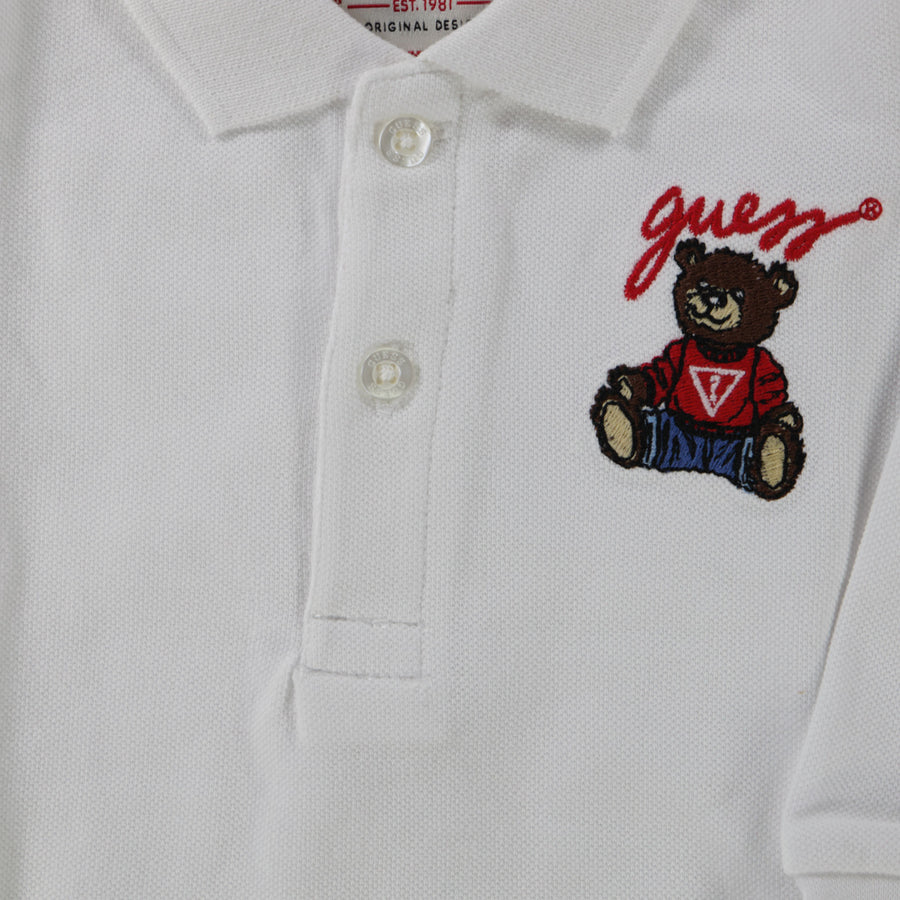Guess Bébé Garçons Polo Blanc