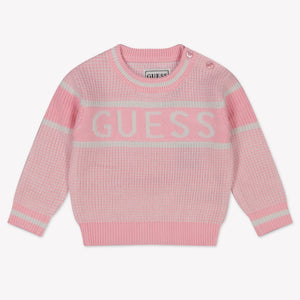 Guess Baby Mädchen Pullover Hellrosa