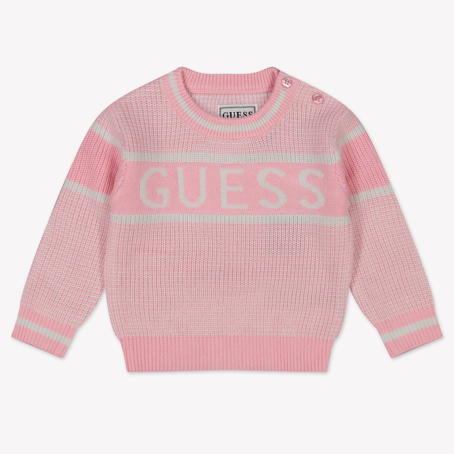 Guess Baby Mädchen Pullover Hellrosa