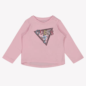 Guess Bébé Filles T-shirt Rose Léger