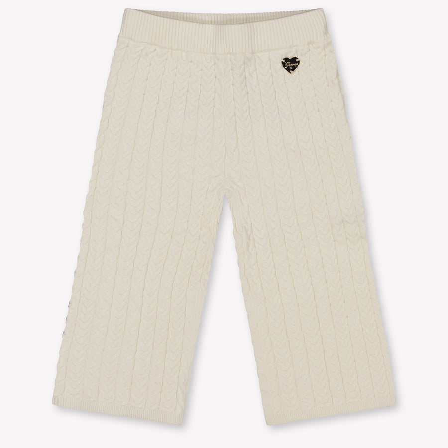 Guess Bébé Filles Pantalon en blanc