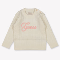 Guess Bébé Filles Pull dans le blanc off
