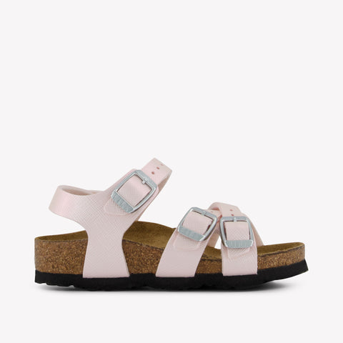 Birkenstock Girls Sandals In Light Pink