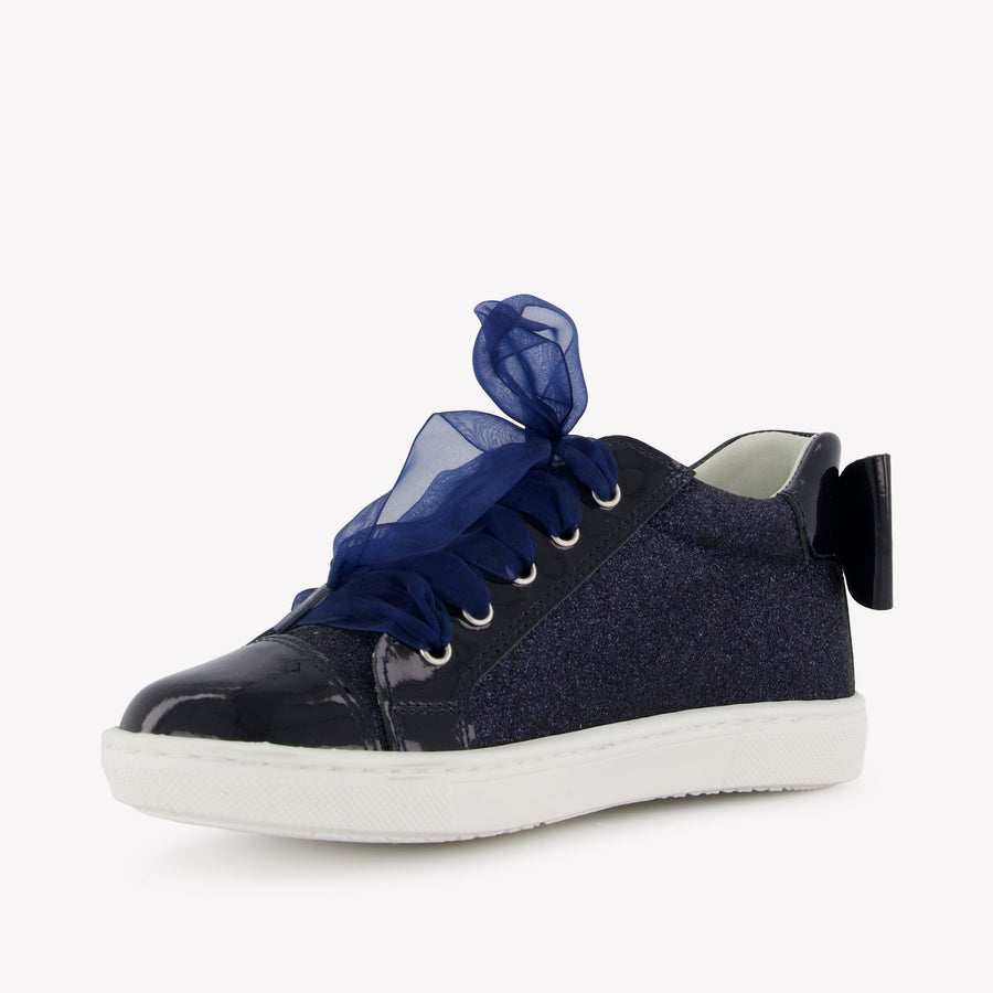 Andanines Mädchen Sneakers Marineblau