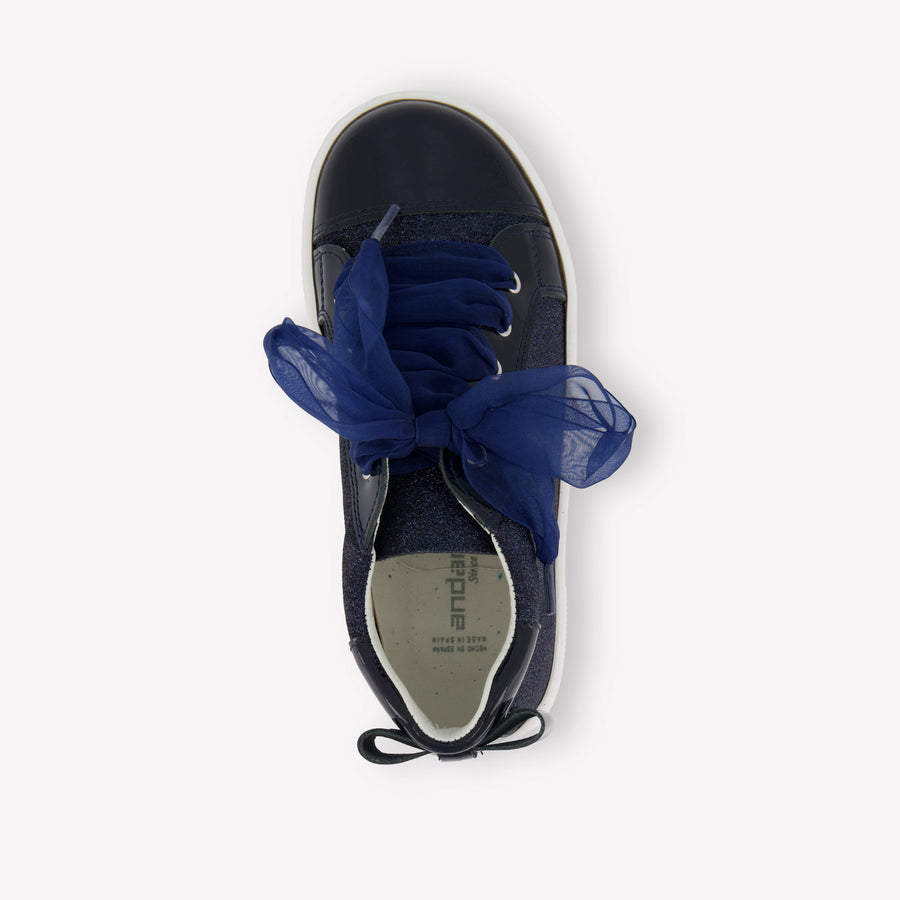 Andanines Mädchen Sneakers Marineblau