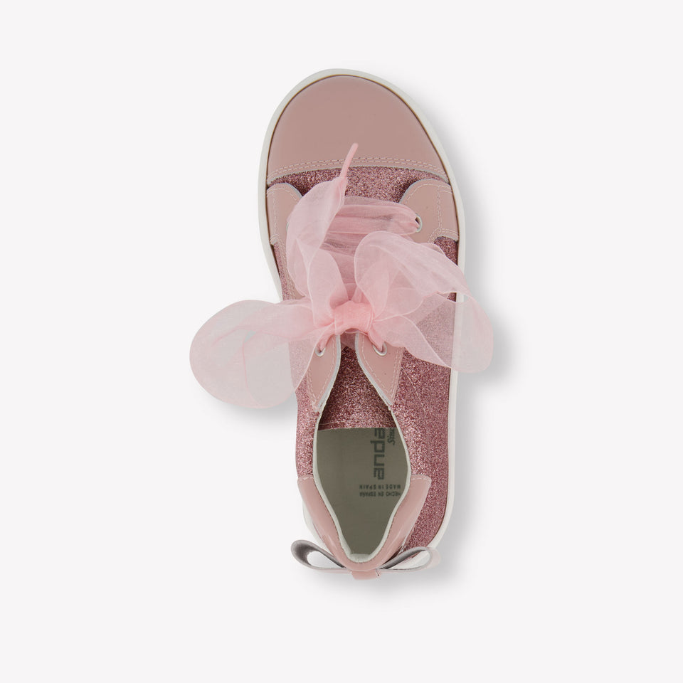 Andanes Girls Sneakers  Light Pink