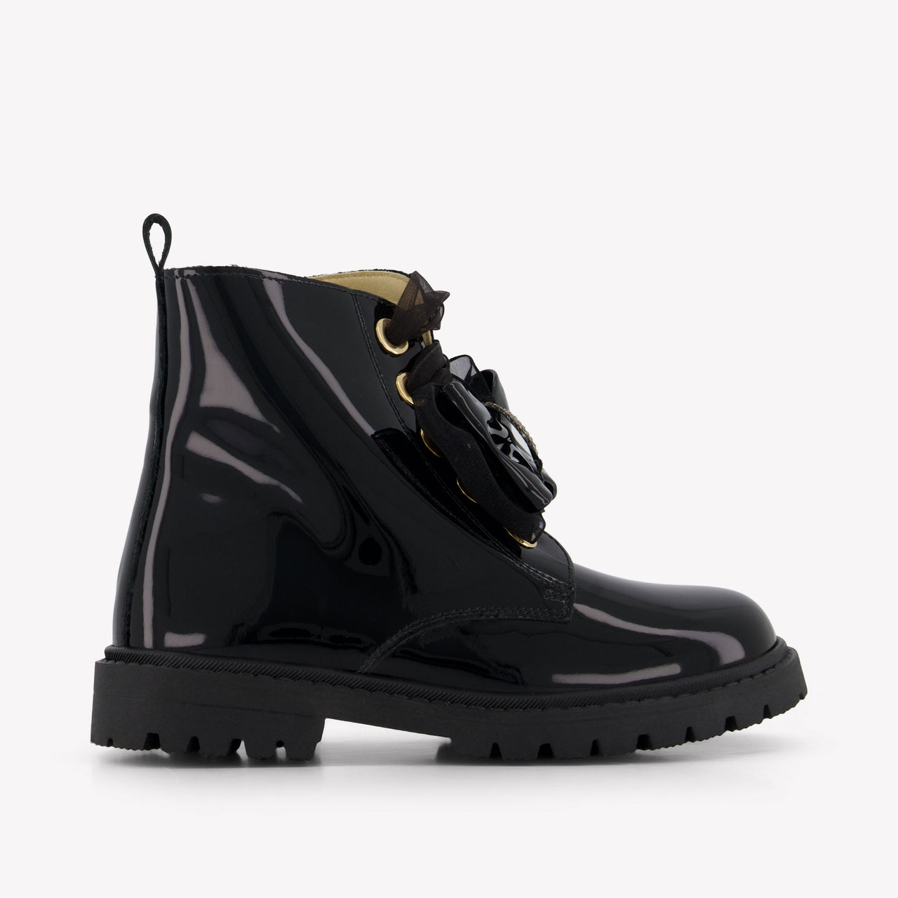 Andanines Mädchen Stiefel Schwarz