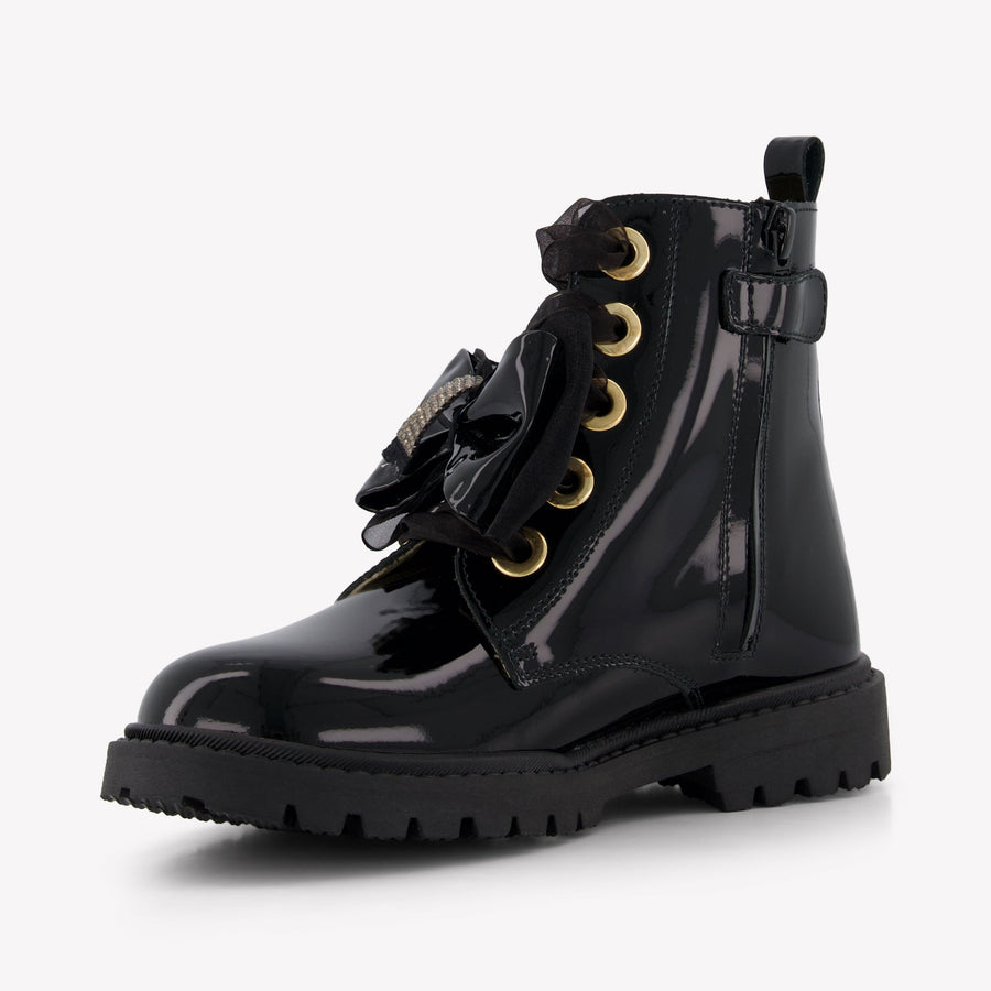 Andanines Mädchen Stiefel Schwarz