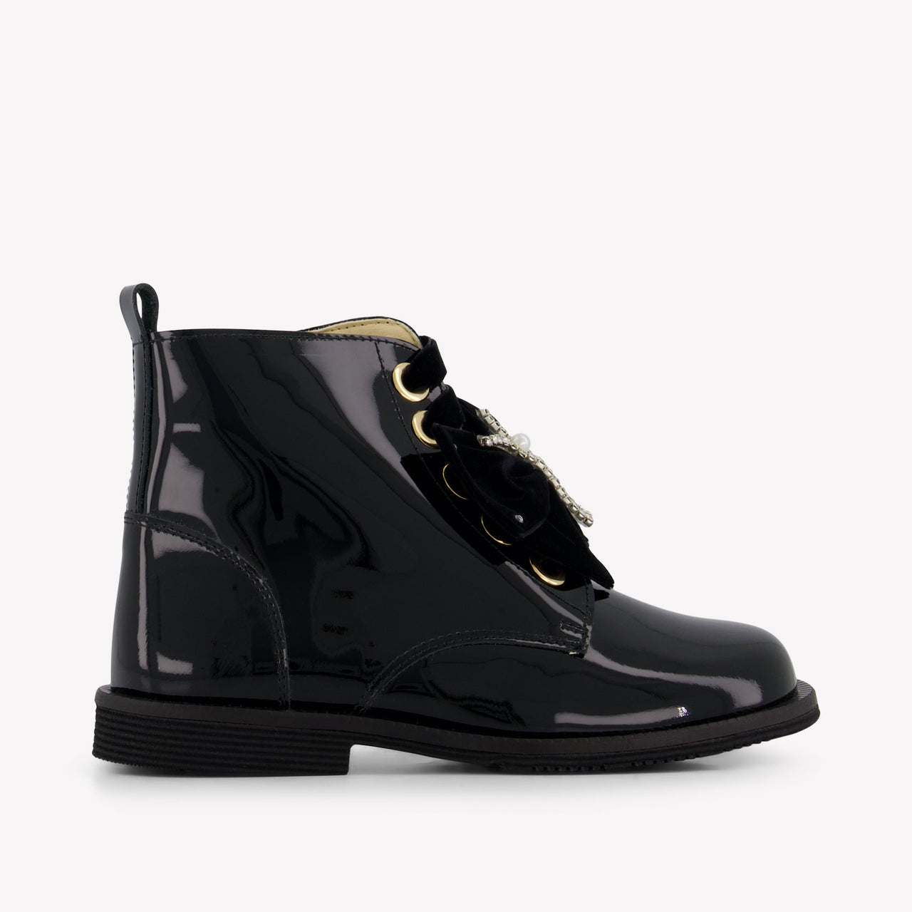 Andanines Mädchen Stiefel Schwarz