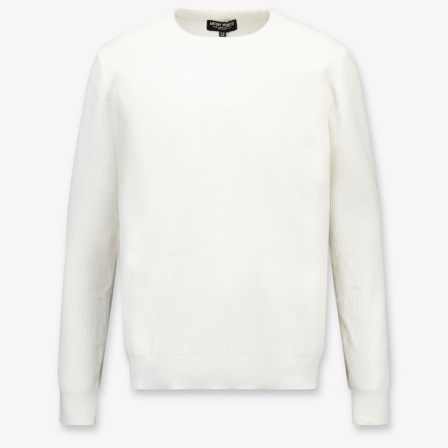 Enfants Antony Morato Garçons Pull dans le blanc off