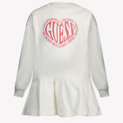 Guess Niño Chicas Vestido Blanco Roto