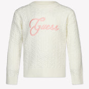 Guess Enfant Filles Pull dans le blanc off