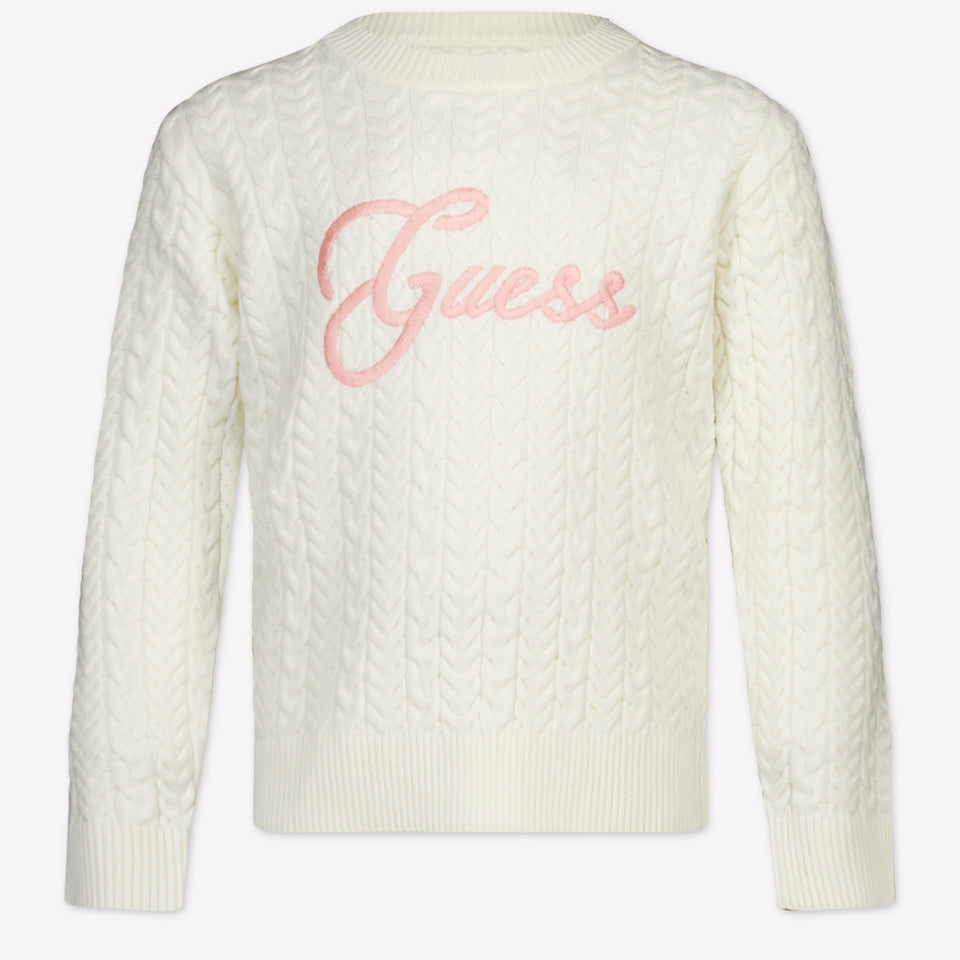 Guess Enfant Filles Pull dans le blanc off