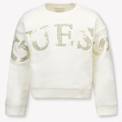 Guess Kids Girls Sweater Offwhite