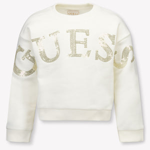 Guess Enfant Filles Pull dans le blanc off