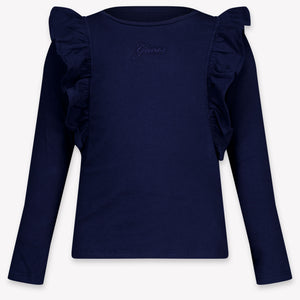 Guess Enfant Filles T-shirt Navy