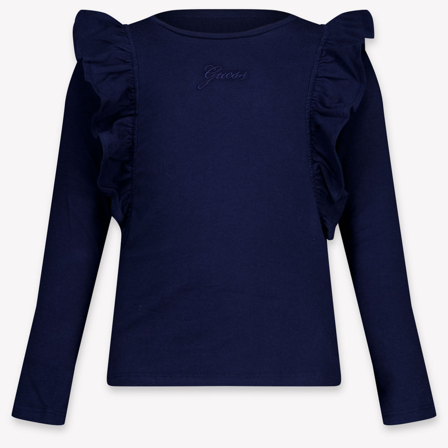 Guess Enfant Filles T-shirt Navy