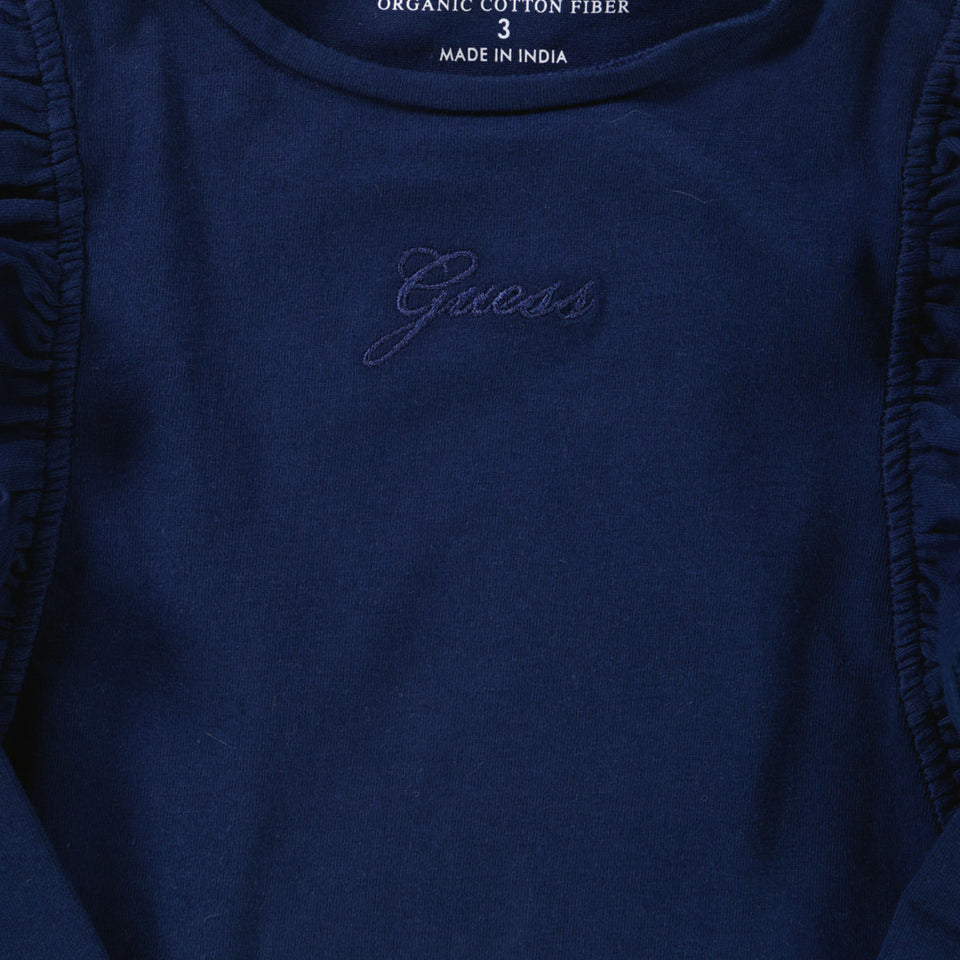 Guess Kinder Mädchen T-Shirt Marineblau