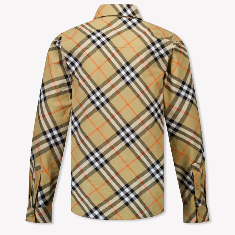 Burberry Owen Kinder Jongens Blouse In Beige