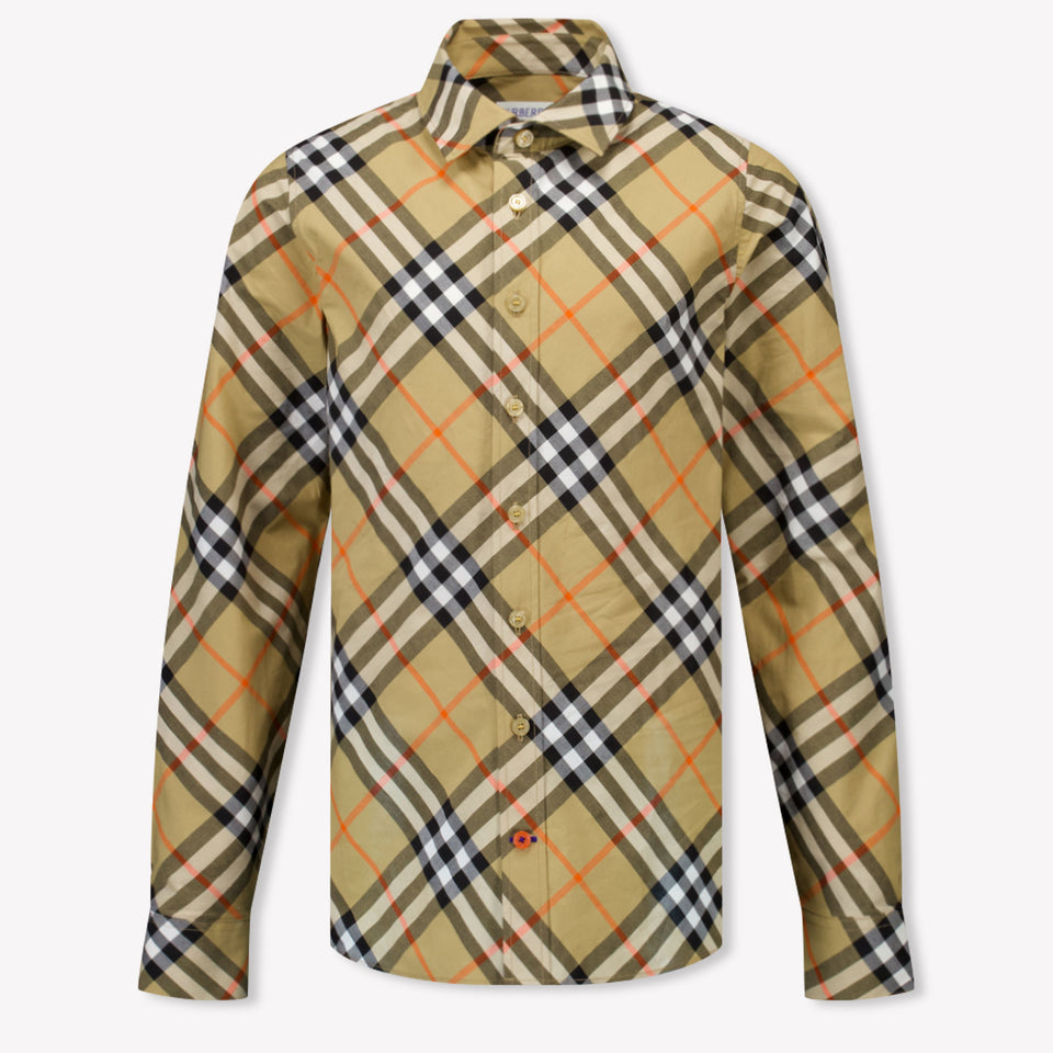 Burberry Owen Kinder Jongens Blouse In Beige