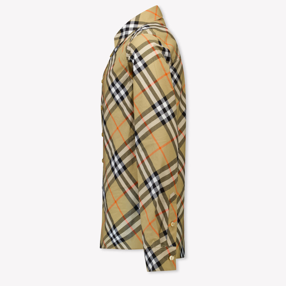 Burberry Owen Kinder Jongens Blouse In Beige