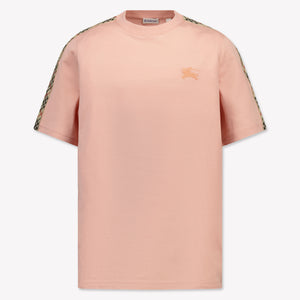 Burberry Enfant Filles T-shirt Rose Léger