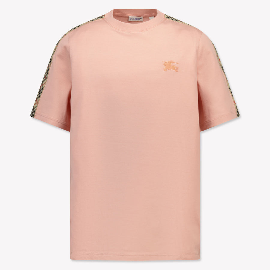 Burberry Enfant Filles T-shirt Rose Léger