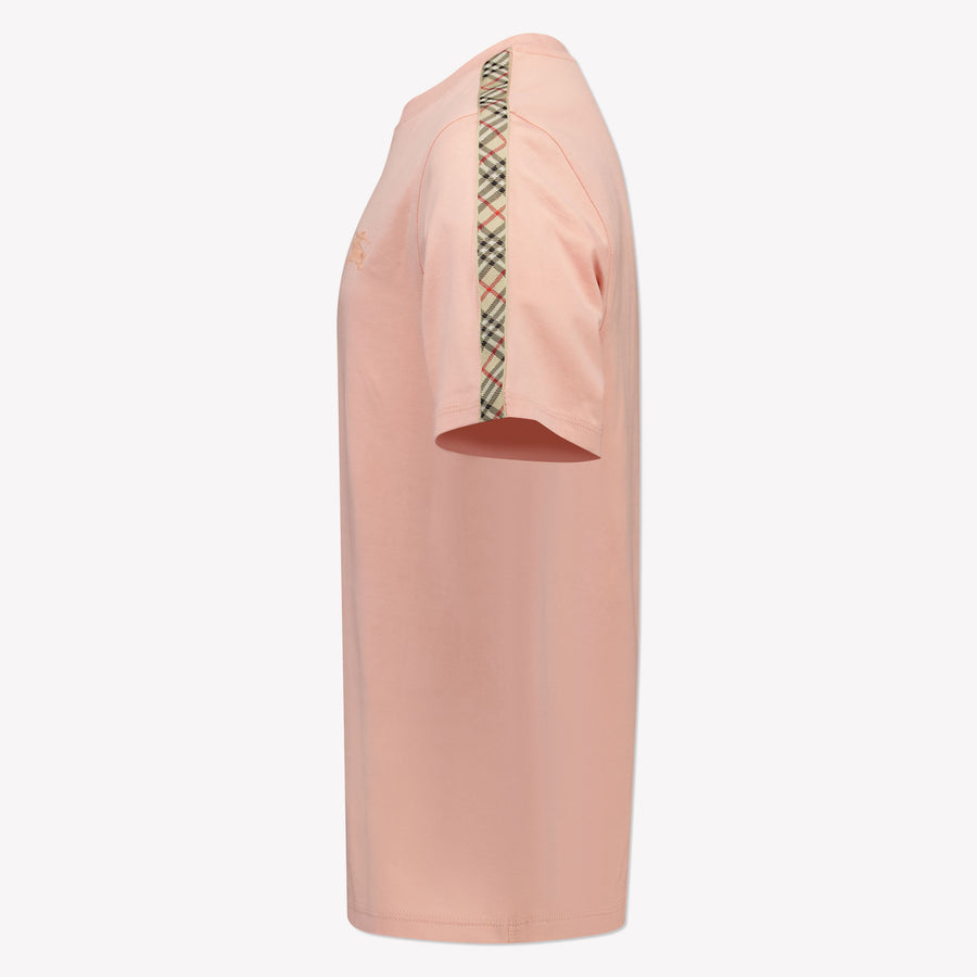 Burberry Enfant Filles T-shirt Rose Léger
