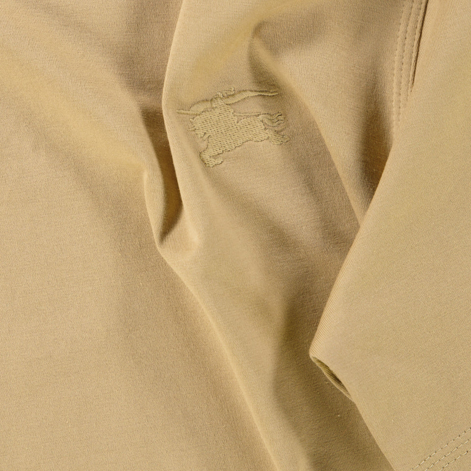 Burberry Kids Unisex T-Shirt  Sand