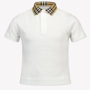 Burberry Johane Kinder Jungen Polo Weiß