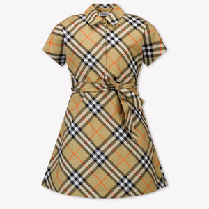 Burberry Giulietta Kids Girls Dress Beige