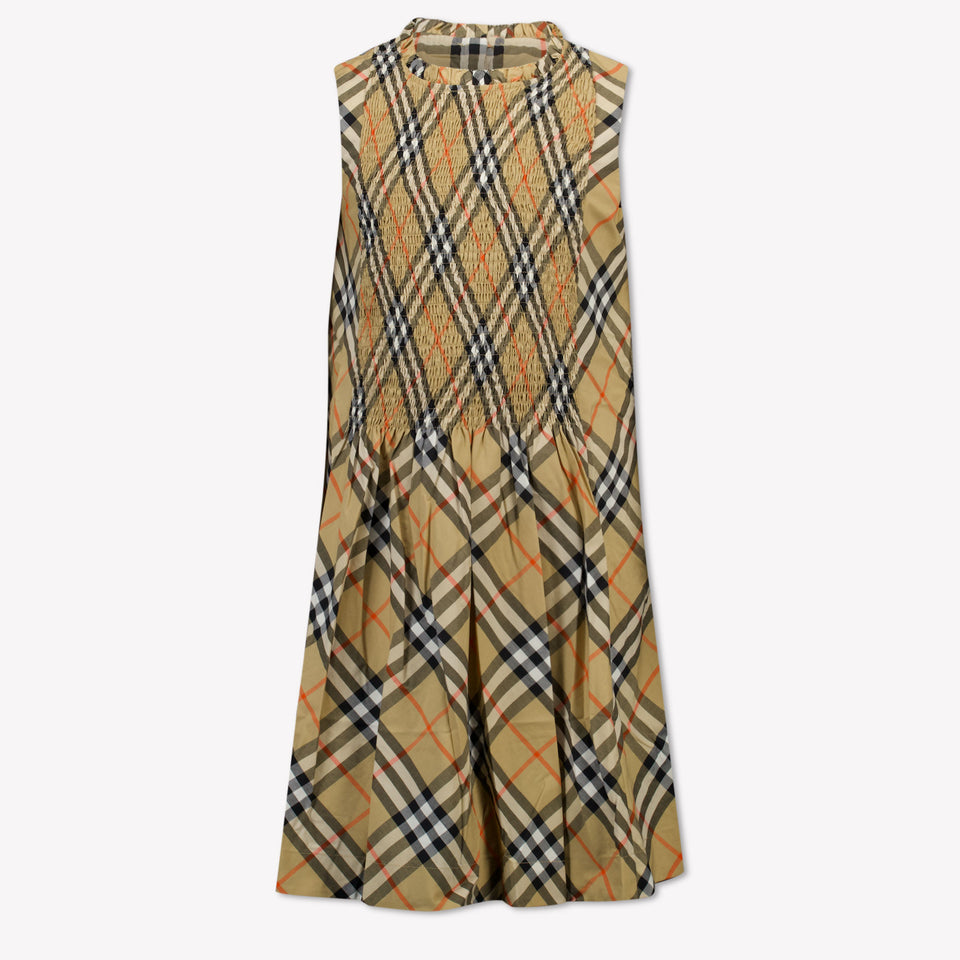 Burberry Yvette Kids Ragazze Vestito Beige