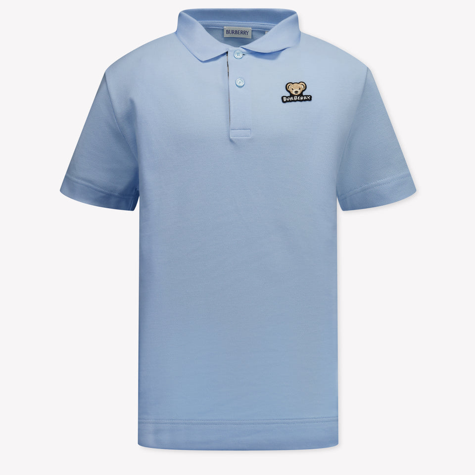Burberry Enfant Garçons Polo Bleu Clair
