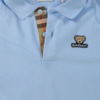 Burberry Enfant Garçons Polo Bleu Clair