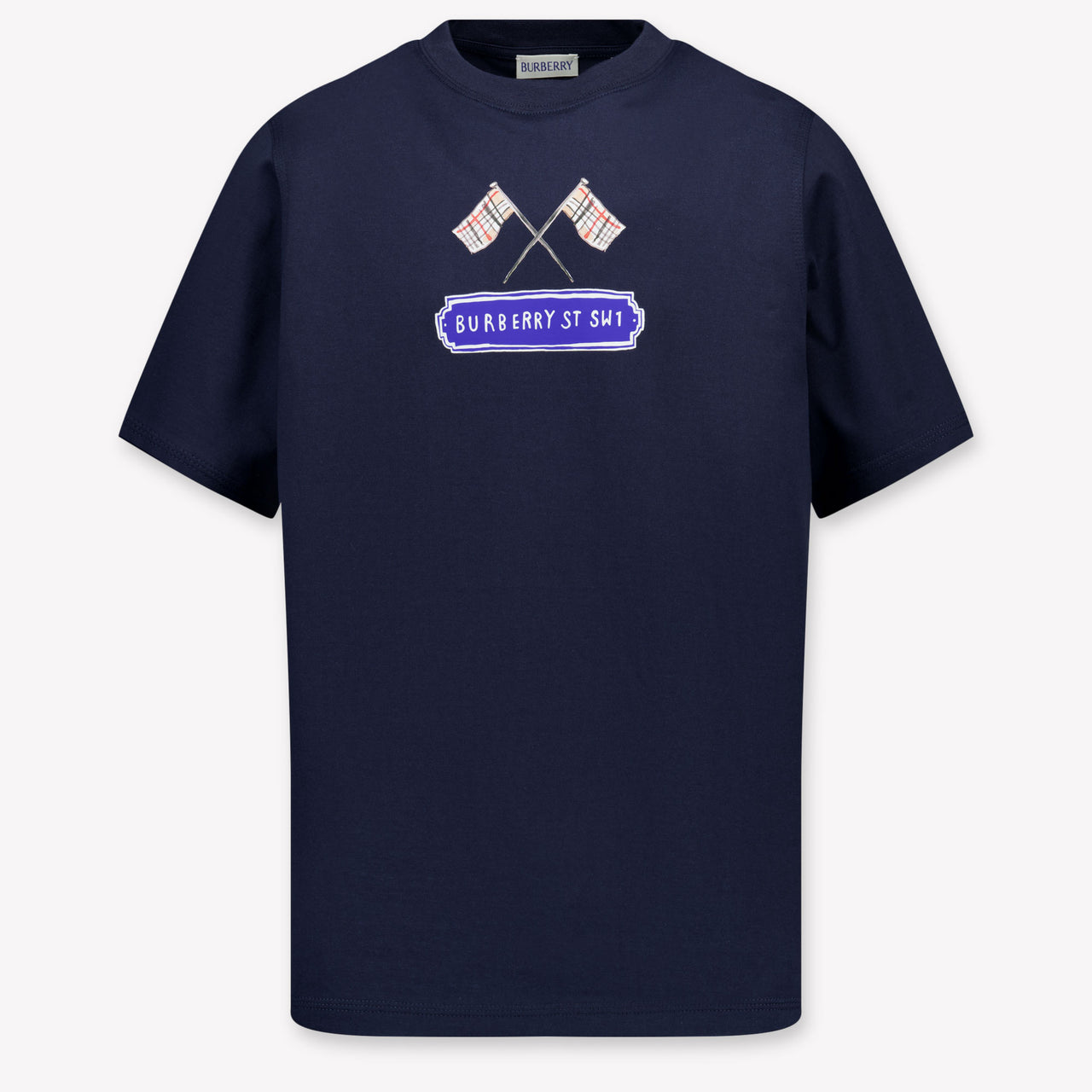 Burberry Enfant Garçons T-shirt Bleu Foncé