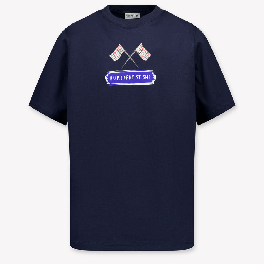 Burberry Enfant Garçons T-shirt Bleu Foncé