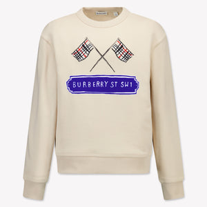 Burberry Enfant Garçons Pull Beige Clair